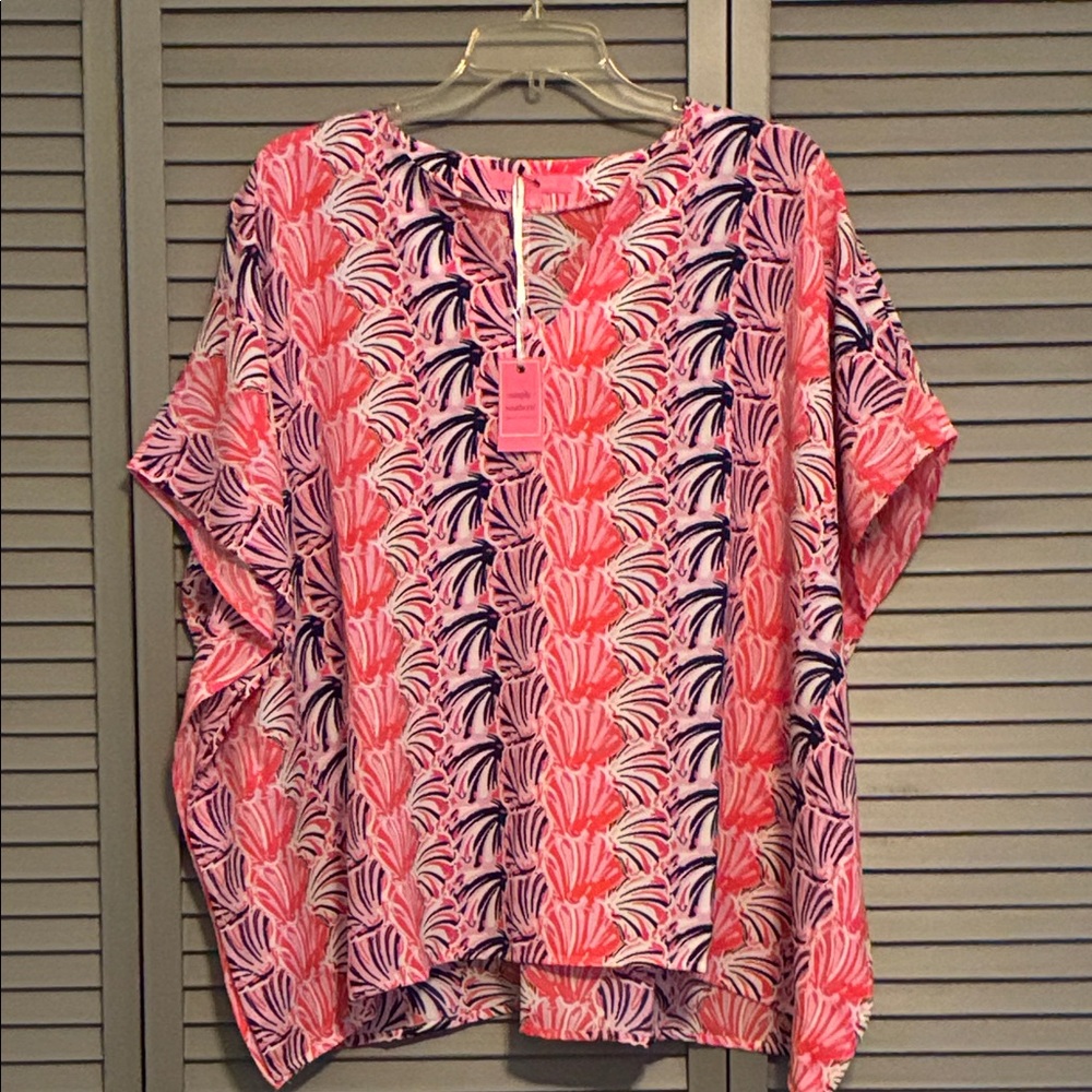 Simply southern Women's Pink Patterned Oversized Top